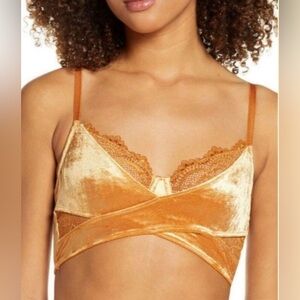 🎉HP🎉 Free People Aurora Longline Underwire Bra Copper Ginger Combo Large NWT